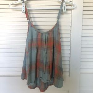 Soft flannel tank top